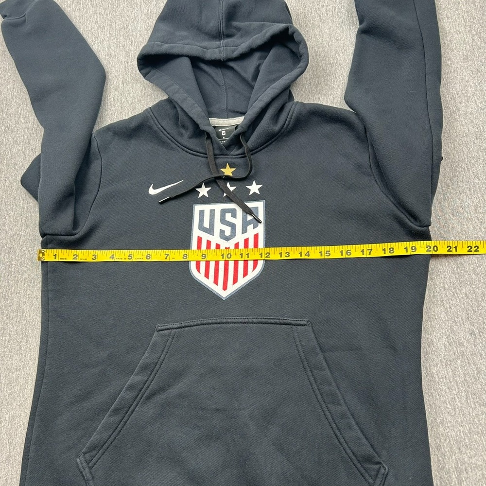 Nike Club Fleece USA Soccer Hoodie Sweatshirt Womens Medium Black Pullover *LOGO - Picture 7 of 16